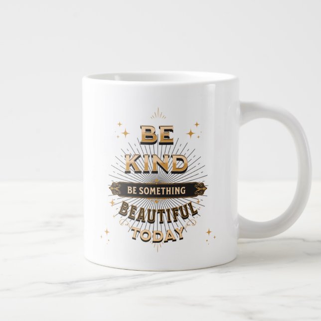 De Café Grande Seja gentil com caneca especial (Direita)
