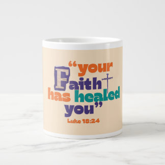De Café Grande Sua Fé O Curou - Caneca