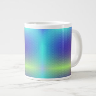 De Café Grande Uma caneca branca com um design vibrante e gradien