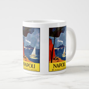 De Café Grande Viagens vintage Napoli Nápoles caneca Itália