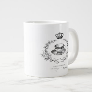 De Café Grande Vintage caneca teacup francesa