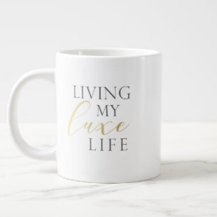 De Café Grande Vivendo Minha Vida Útil 20 Oz. caneca