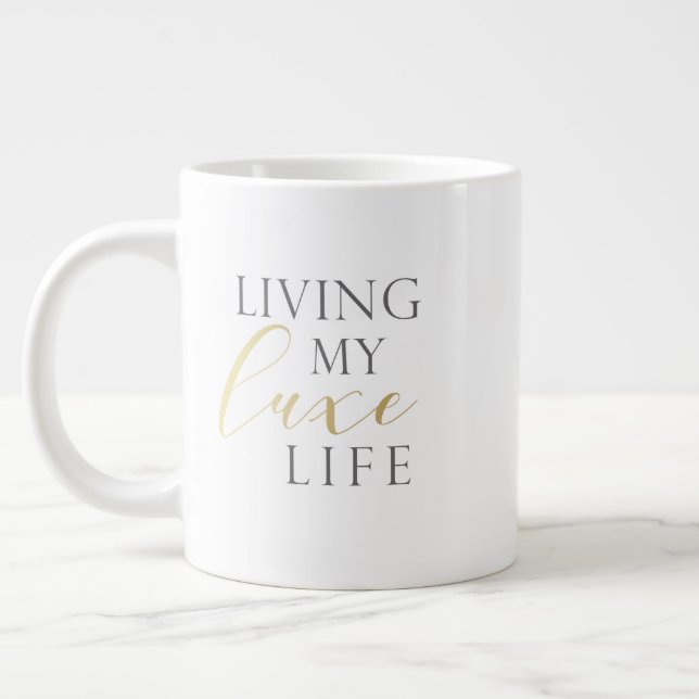 De Café Grande Vivendo Minha Vida Útil 20 Oz. caneca (Esquerda)