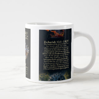 De Café Grande Zacarias 12:1-10 e Salmos 122:6 KJV Caneca