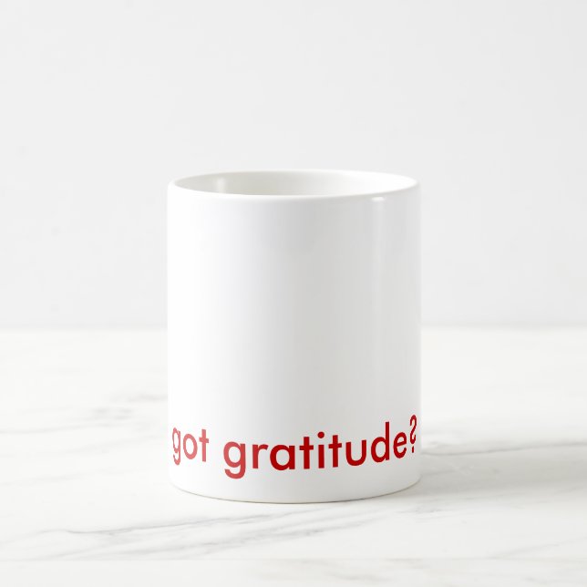 De Café gratitude obtida? caneca (Centro)
