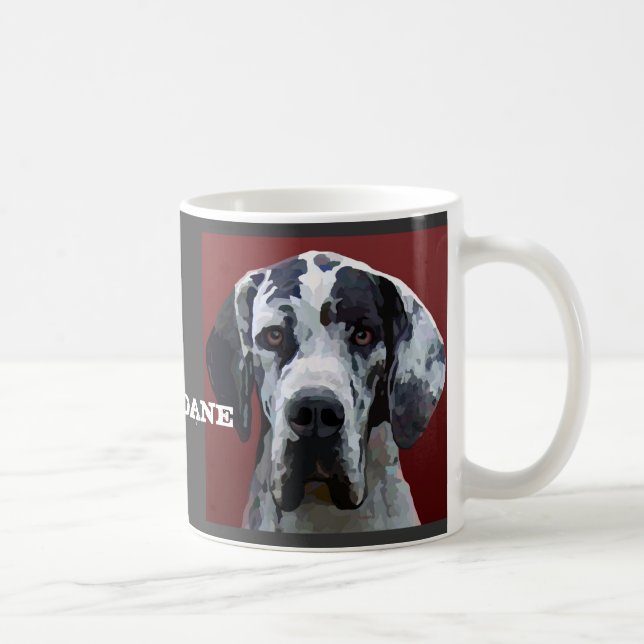 De Café Great dane Harly enfrenta a caneca (Direita)