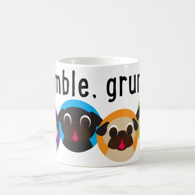 De Café Grumble, caneca do Pug do Grumble (Centro)