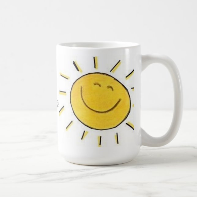 De Café Hey, luz do sol! Caneca (Direita)