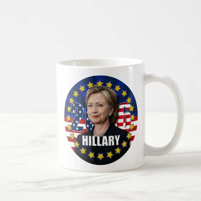 De Café Hillary Clinton para o presidente 2016 caneca (Direita)