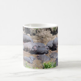De Café Hipopótamos em uma caneca do Riverbank