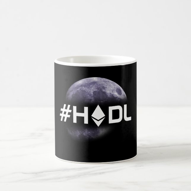De Café #HODL Ethereum à caneca do preto da lua (Centro)