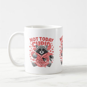 De Café Hoje Não Cupido - Engraçada Caneca Anti-Amor