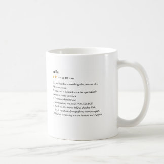 De Café holla - caneca urbana do dicionário