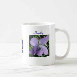 De Café Humildade com a violeta - caneca - quaresmal