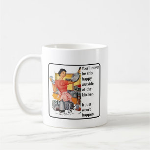 De Café Humor engraçado feliz da caneca da cozinha