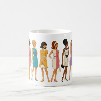 De Café Ícone da Moda dos Anos 60 Caneca