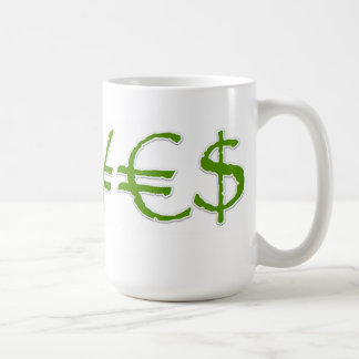 De Café Ienes, euro, caneca da moeda do dólar ¥€$