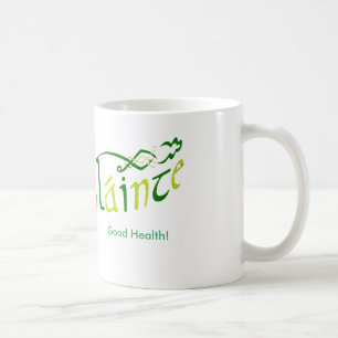De Café Imagem em irlandês para caneca branca clássica