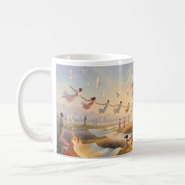 De Café Imagine Jardim da Paz Paisagem dos Sonhos Caneca F (Esquerda)