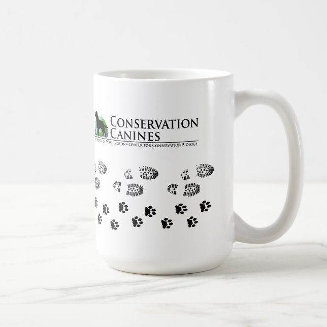 De Café Impressões caninos da pata da caneca da (Direita)
