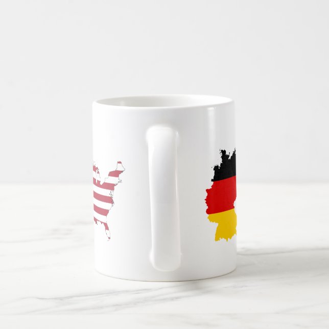 De Café Inglês vs. Alemão - Bitte vs. Por favor - Caneca (Alça)