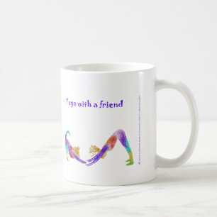 De Café Ioga com uma caneca do amigo