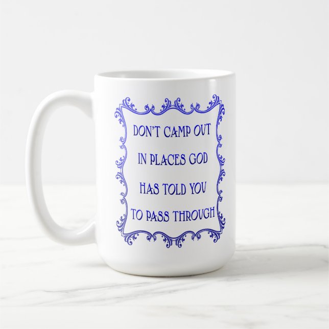 De Café Isaiah 43:18 - 15 oz. Caneca (Esquerda)