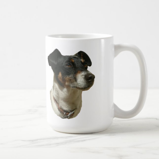 De Café Jack Russell persegue a caneca (Direita)