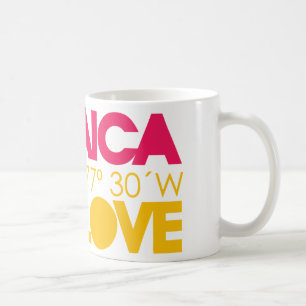 De Café Jamaica uma caneca do amor