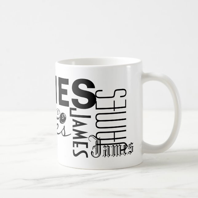 De Café JAMES - personalize a caneca (Direita)