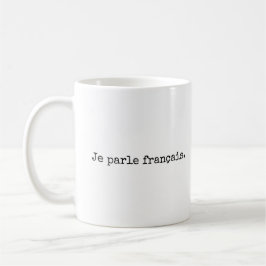 De Café Je parle français, eu falo caneca francesa