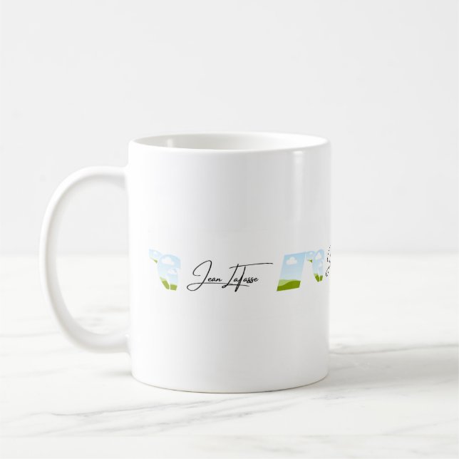 De Café Jean LaTasse promove caneca (Esquerda)