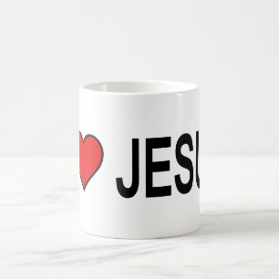 De Café Jesus presentes que amo Jesus na caneca 11oz