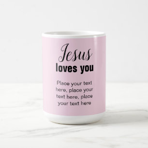 De Café Jesus te ama com sua mensagem, caneca cristã