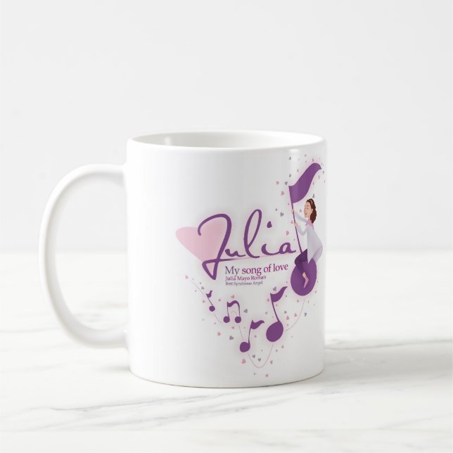De Café Julia - minha canção do amor - caneca (Esquerda)