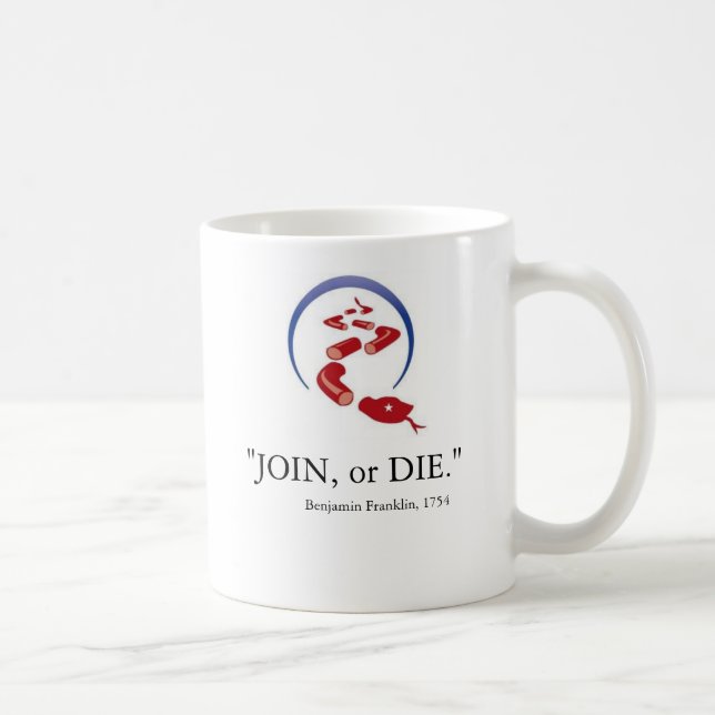 De Café junte-se ou morra-se caneca (Direita)