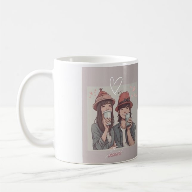 De Café Juntos, caneca impressa para sempre (Esquerda)