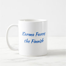 Karma favorece a caneca finlandesa (fonte alternat