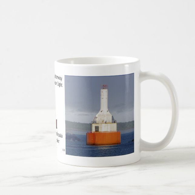 De Café Kweenaw Waterway Upper Entrance Light 2023 caneca (Direita)