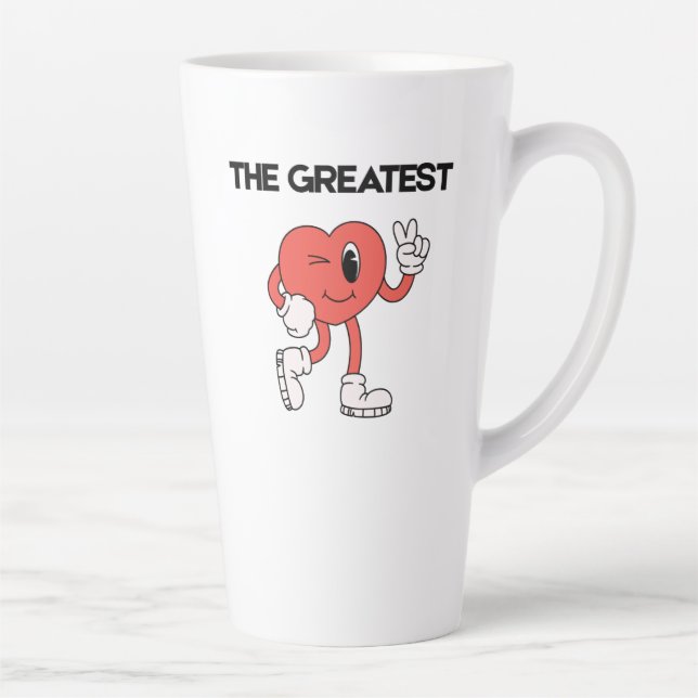 De Café Latte A Caneca do Maior Coração (Direita)