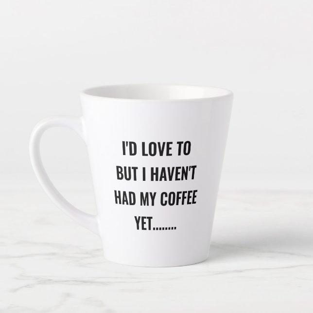 De Café Latte Adoraria dobrar a caneca latta com nome (Esquerda)