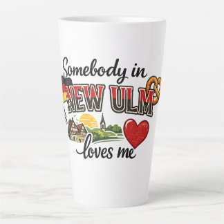 De Café Latte Alguém em New Ulm Me Ama | Caneca da Herança Alemã