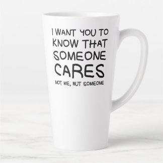 De Café Latte "Alguém se importa", caneca latina