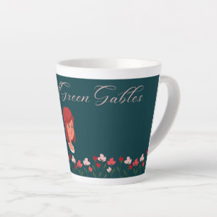 De Café Latte Anne Girl - Anne com uma caneca "E"