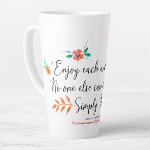 De Café Latte Aproveite todos os dias caneca latta