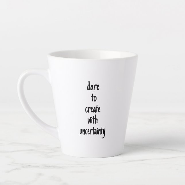 De Café Latte Atreve-Se A Criar A Caneca Lateral (Esquerda)