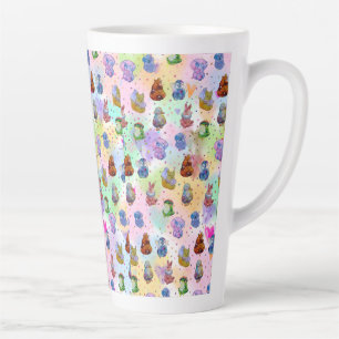 De Café Latte Caneca Amigos dos Animais Fofos