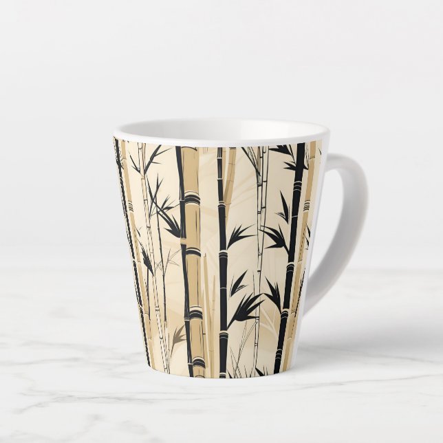 De Café Latte Caneca Art Deco Bamboo 355ml (Ângulo direito)