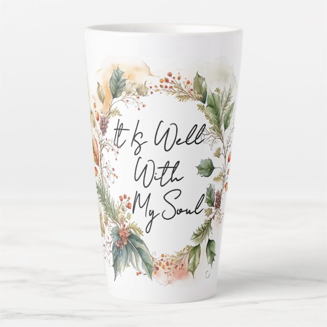 De Café Latte Caneca Bem Com a Minha Alma (Frente)