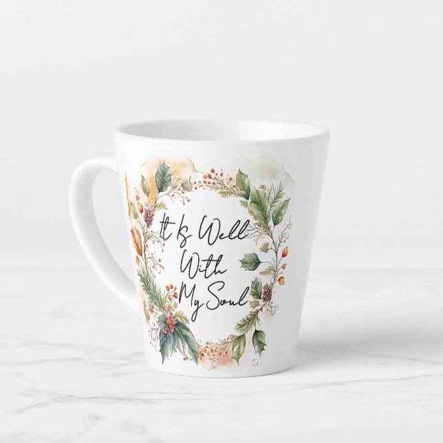 De Café Latte Caneca Bem Com a Minha Alma (Ângulo esquerdo)